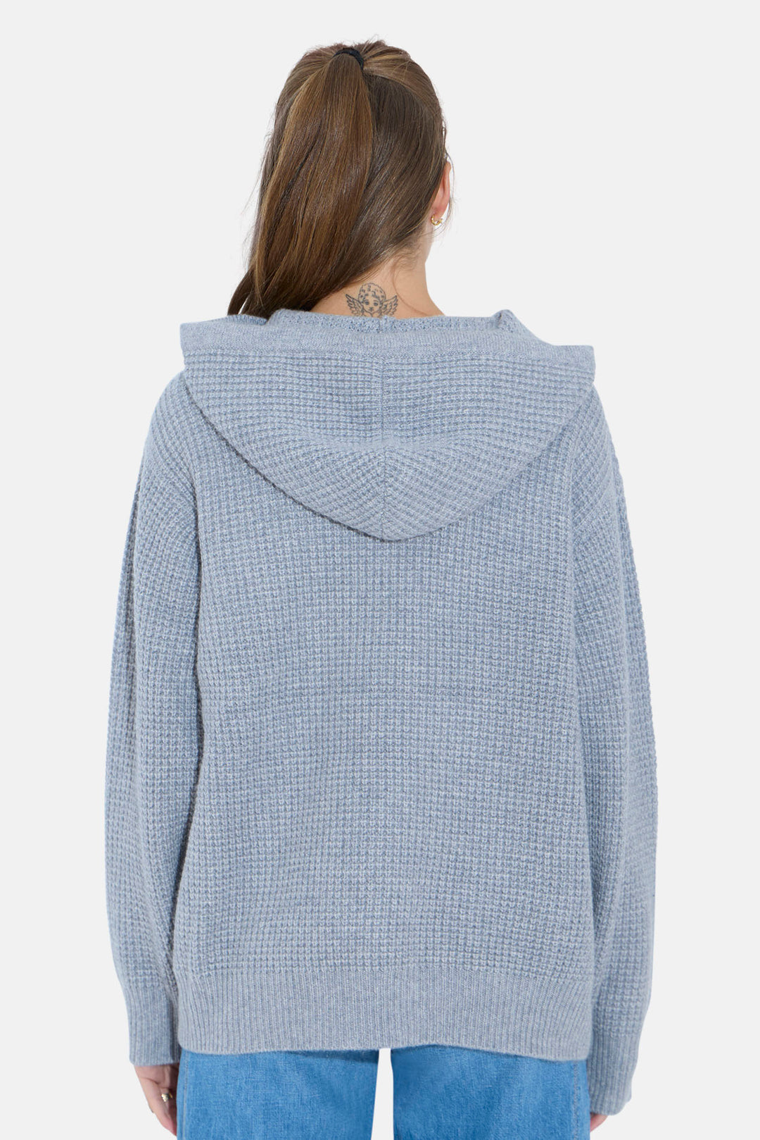 Montecito Waffle Pullover Hoodie Castle Grey