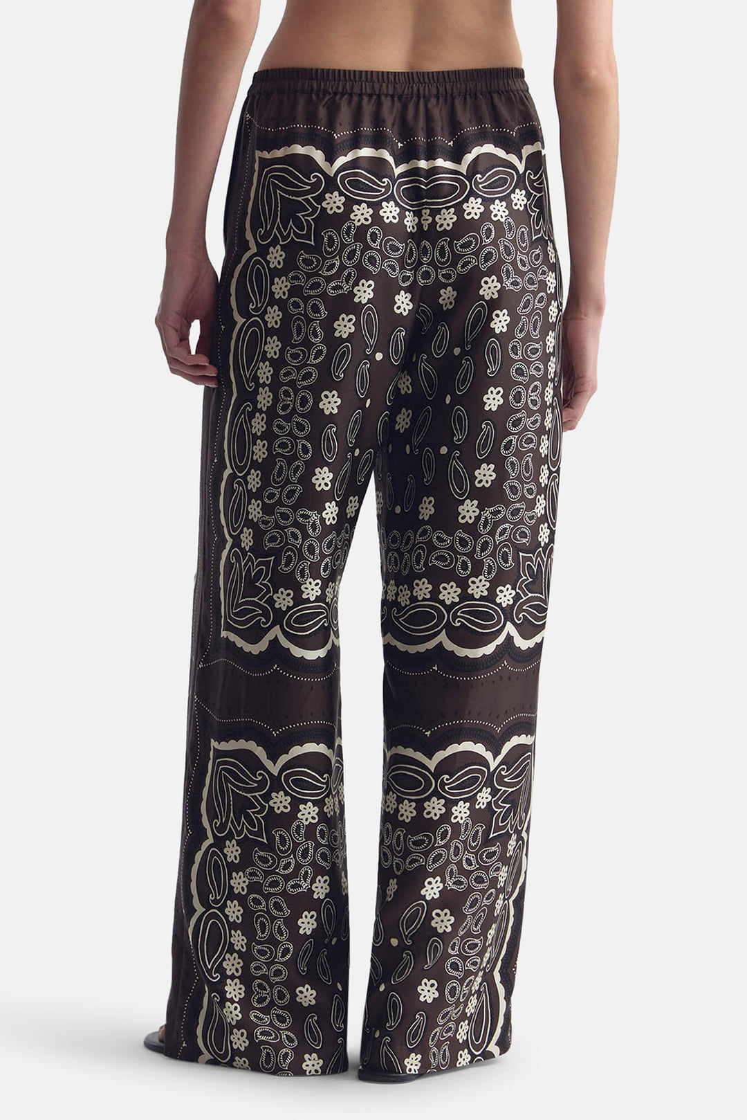 Morgan Pant Brown/Ivory Bandana Print