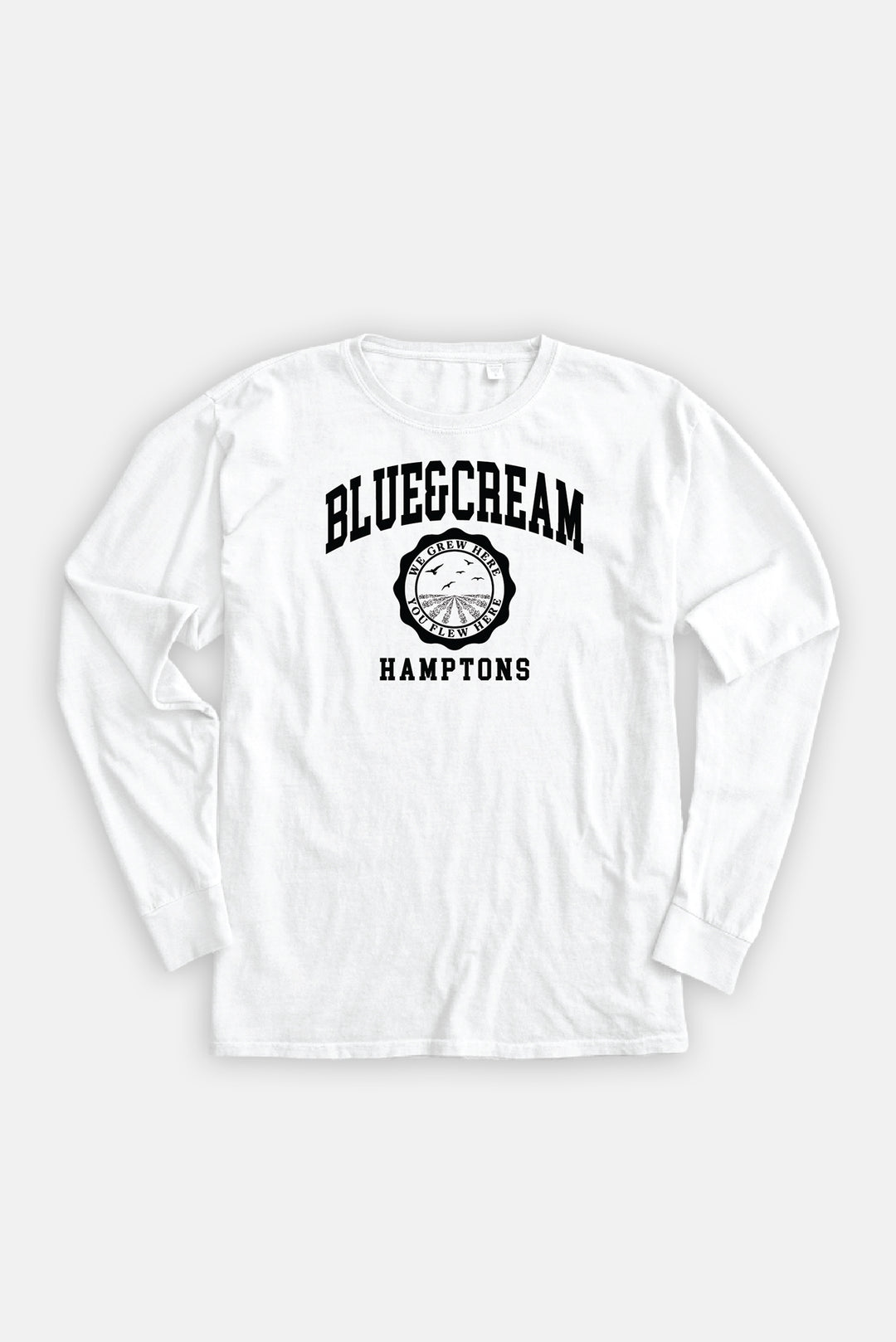 Hamptons We Grew Here Long Sleeve White
