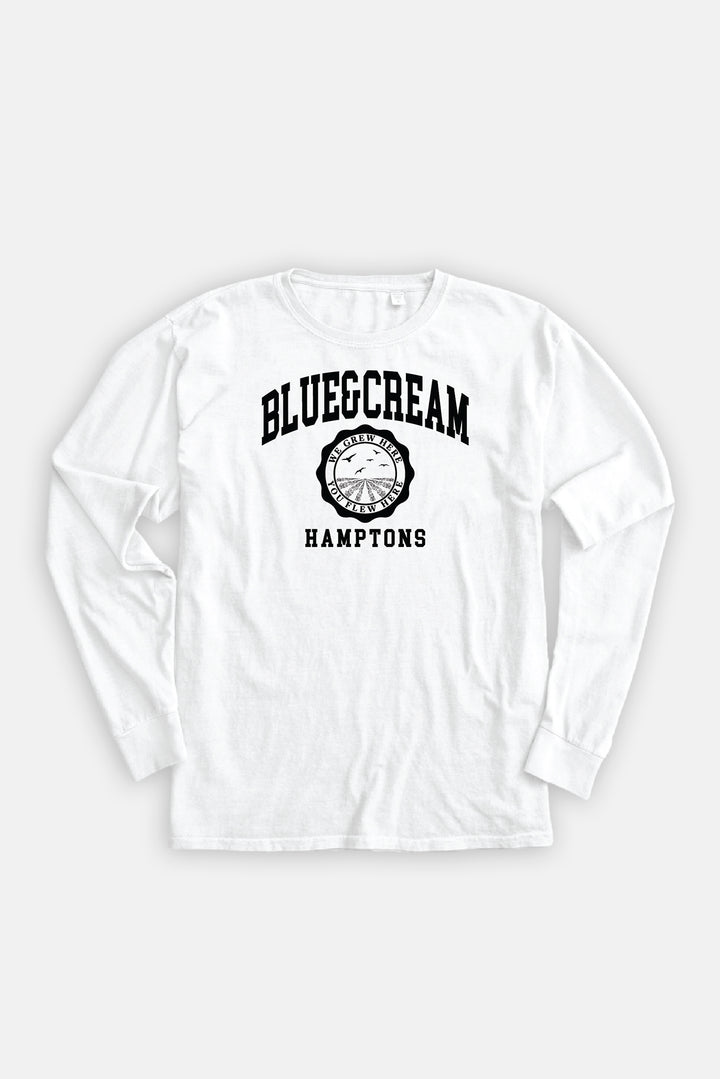 Hamptons We Grew Here Long Sleeve White
