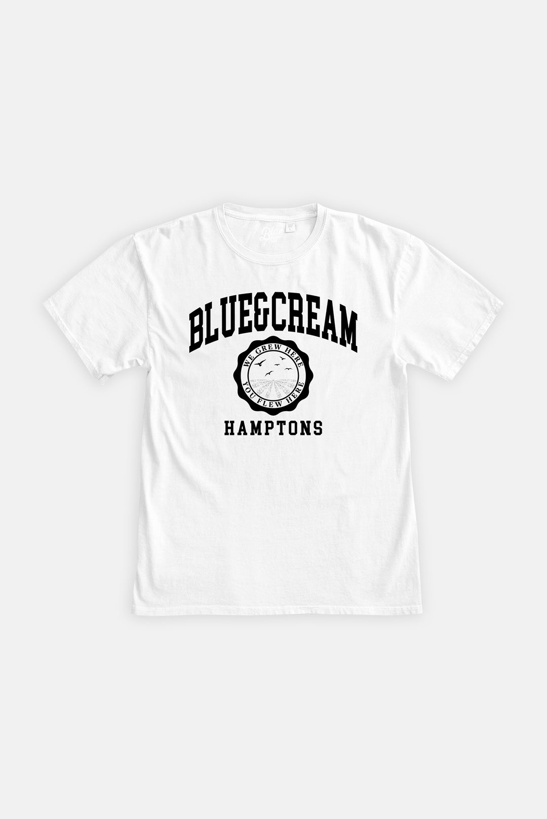 Hamptons We Grew Here Tee White