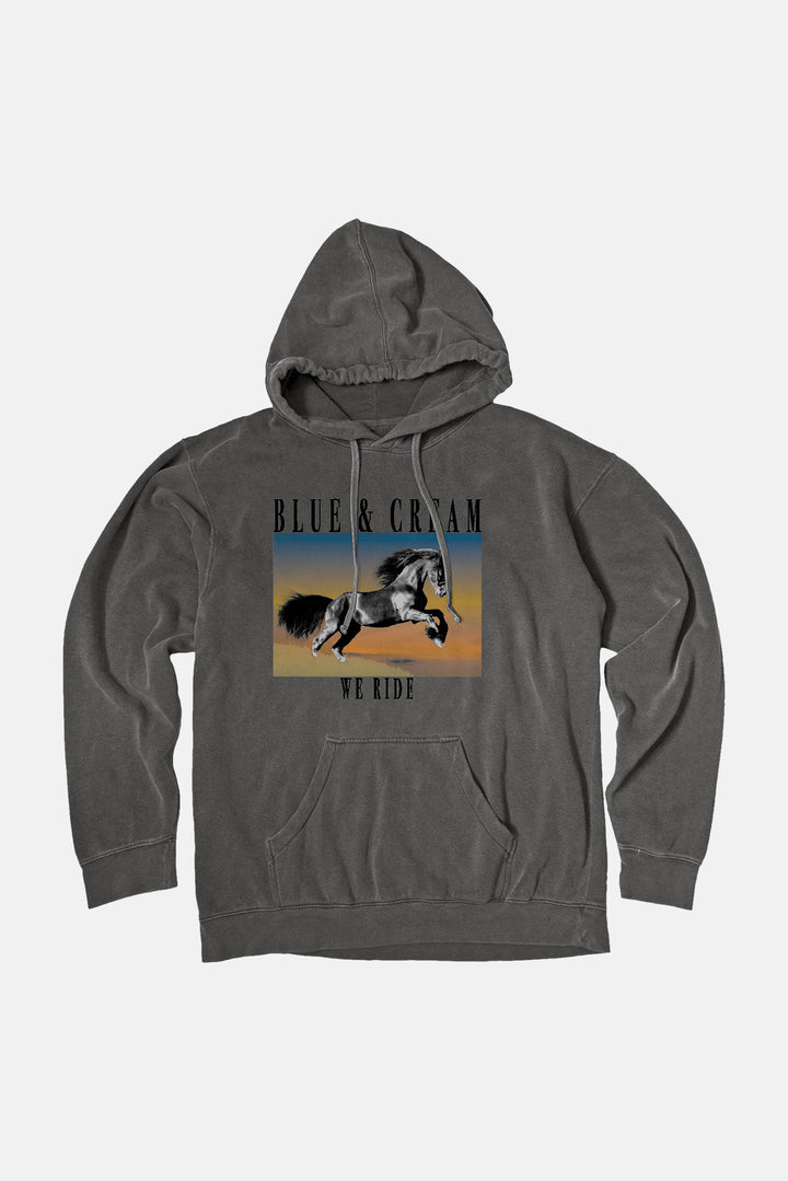 We Ride Hoodie Vintage Black