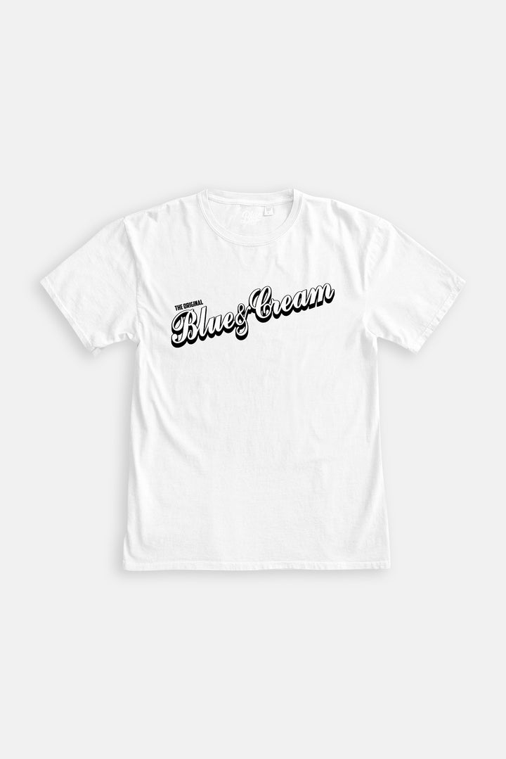 The Original Blue&Cream Tee White