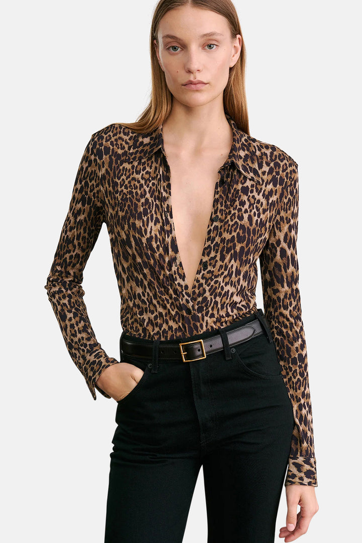 Celestine Shirt Vintage Leopard Print