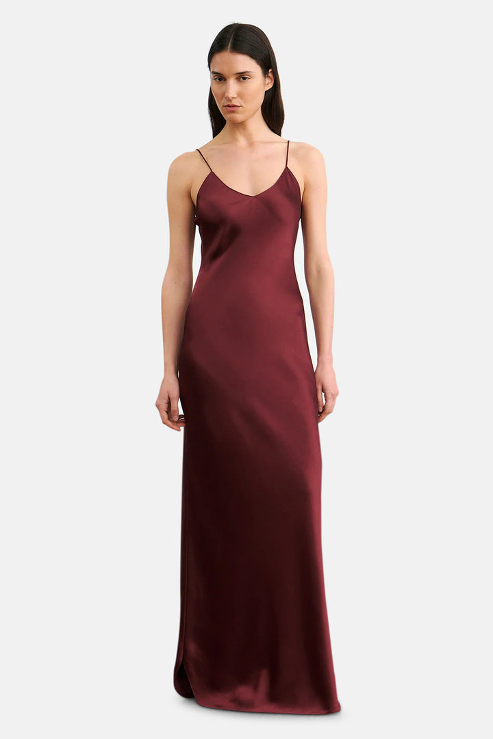 Cami Silk Gown Claret