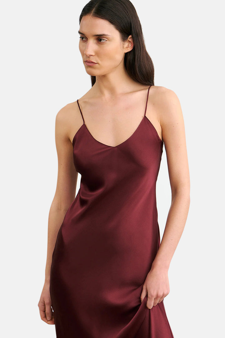 Cami Silk Gown Claret
