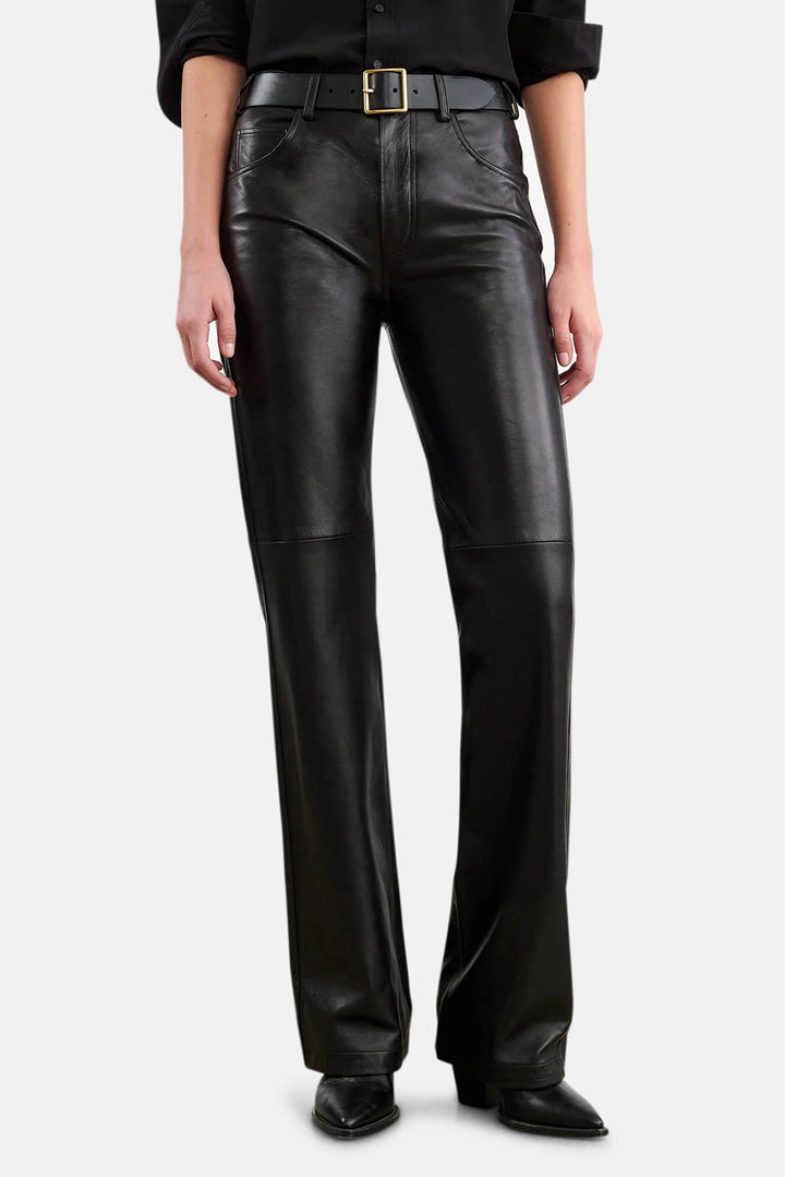 Joan Leather Pant Black