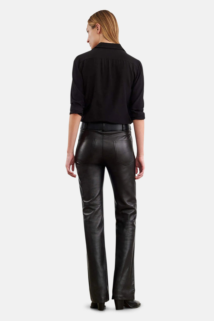 Joan Leather Pant Black