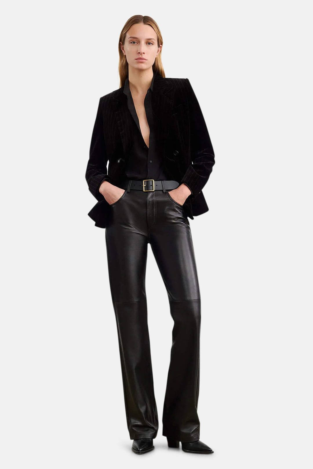 Joan Leather Pant Black