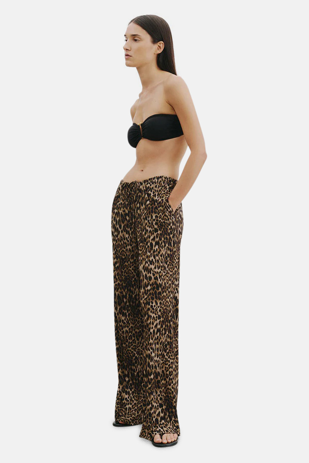 Adriel Pant Vintage Leopard Print