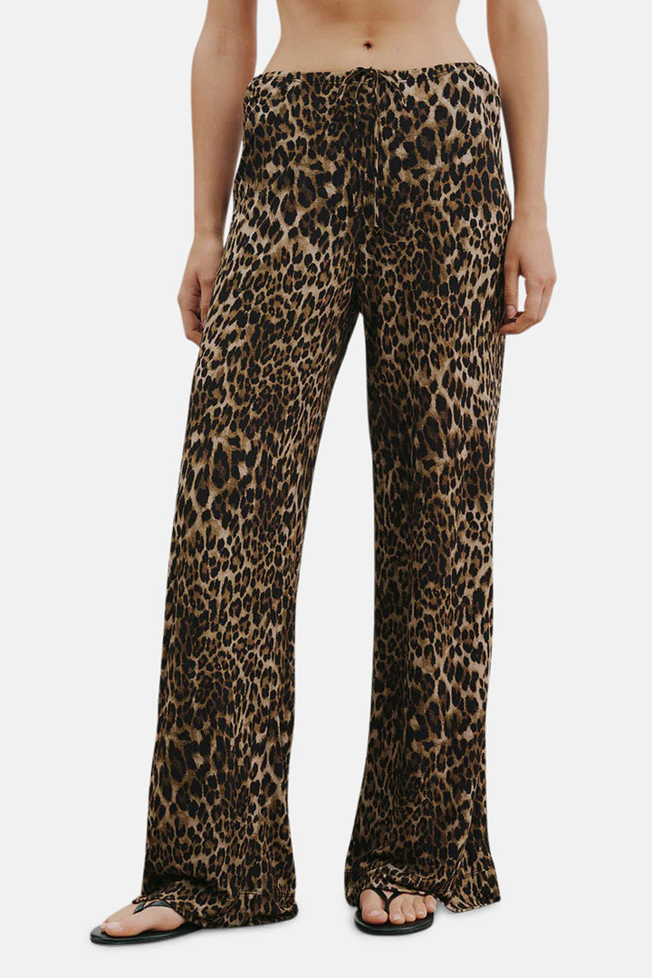 Adriel Pant Vintage Leopard Print