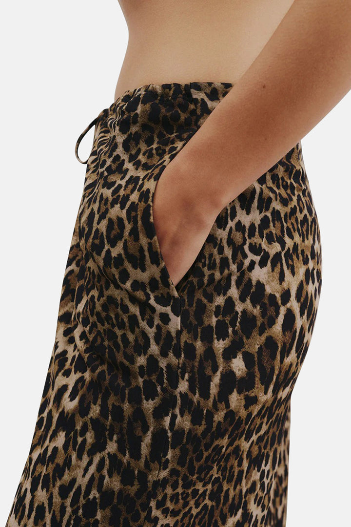 Adriel Pant Vintage Leopard Print