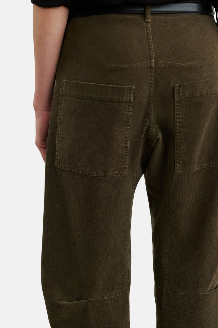 Shon Corduroy Pant Dark Umber