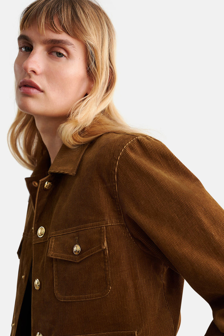 Lizeth Corduroy Jacket Camel