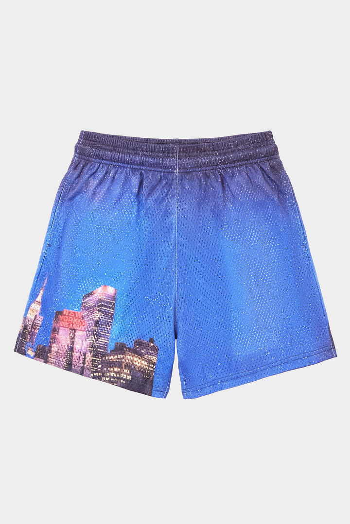 NY Skyline Mesh Short Navy/Blue