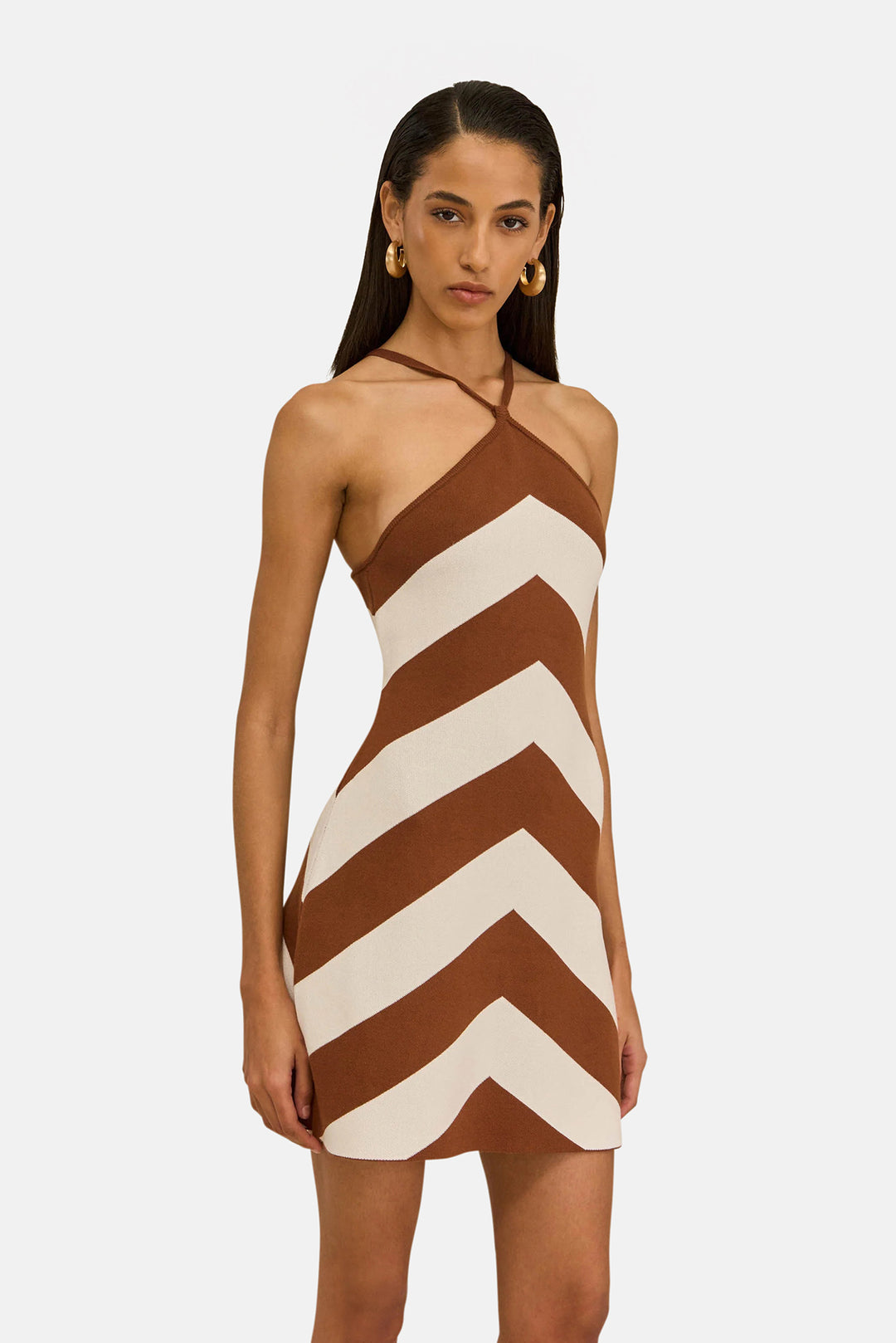 Nelson Dress Large Saddle Stripe