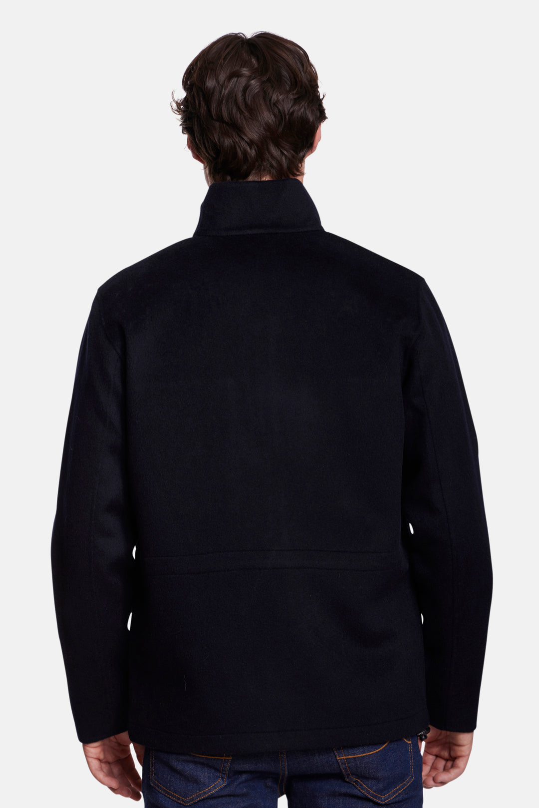 Nelson Wool Bomber Jacket Navy