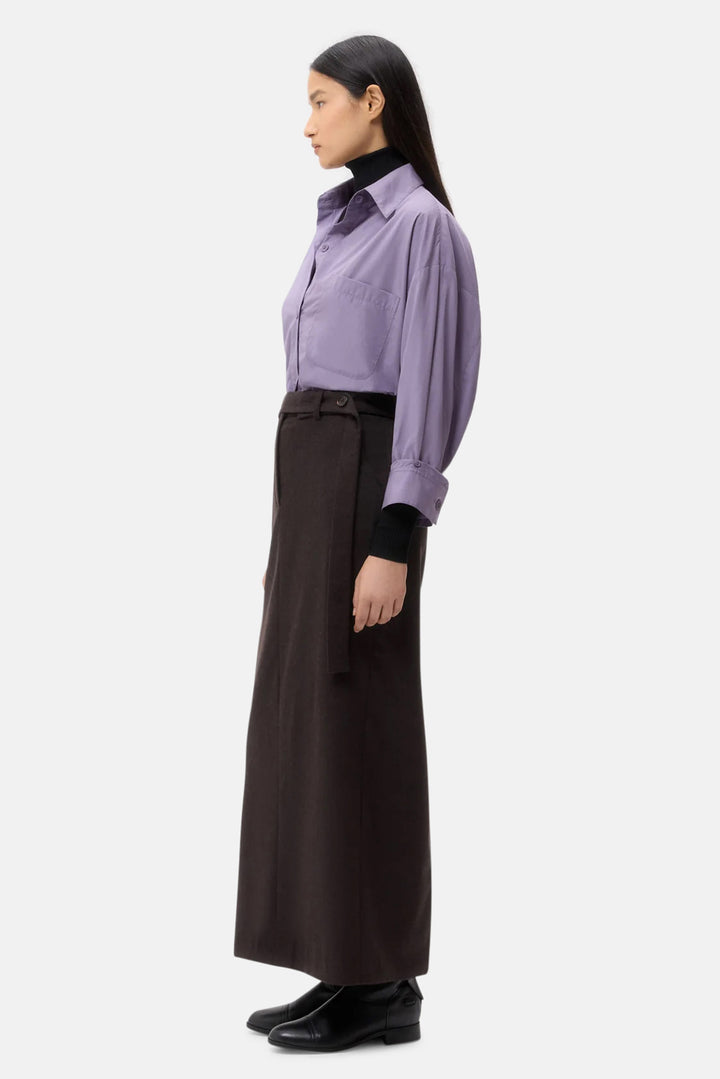New Earl Shirt in Black Plum