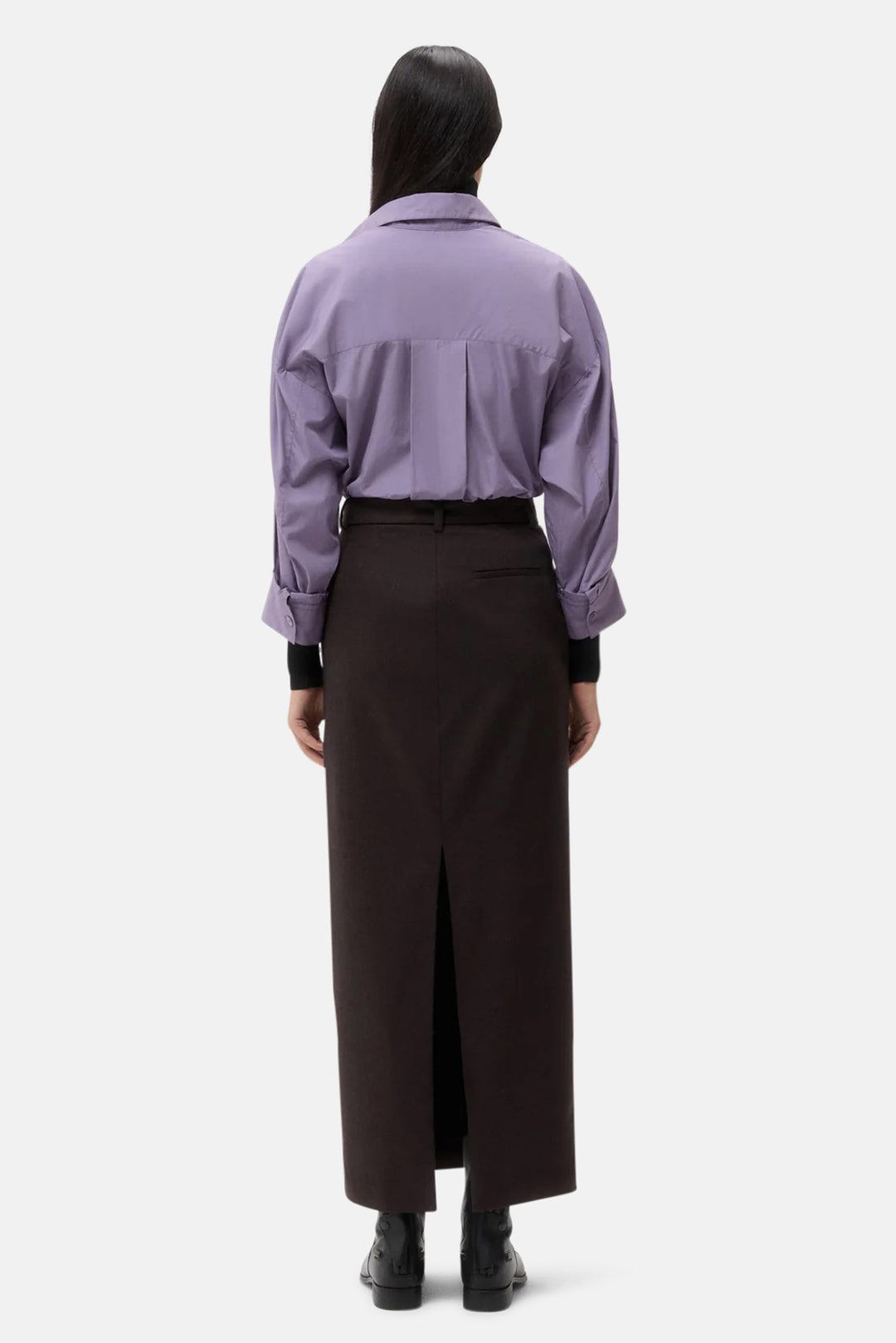 New Earl Shirt in Black Plum