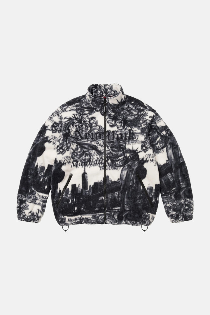 New York Fleece Jacket White