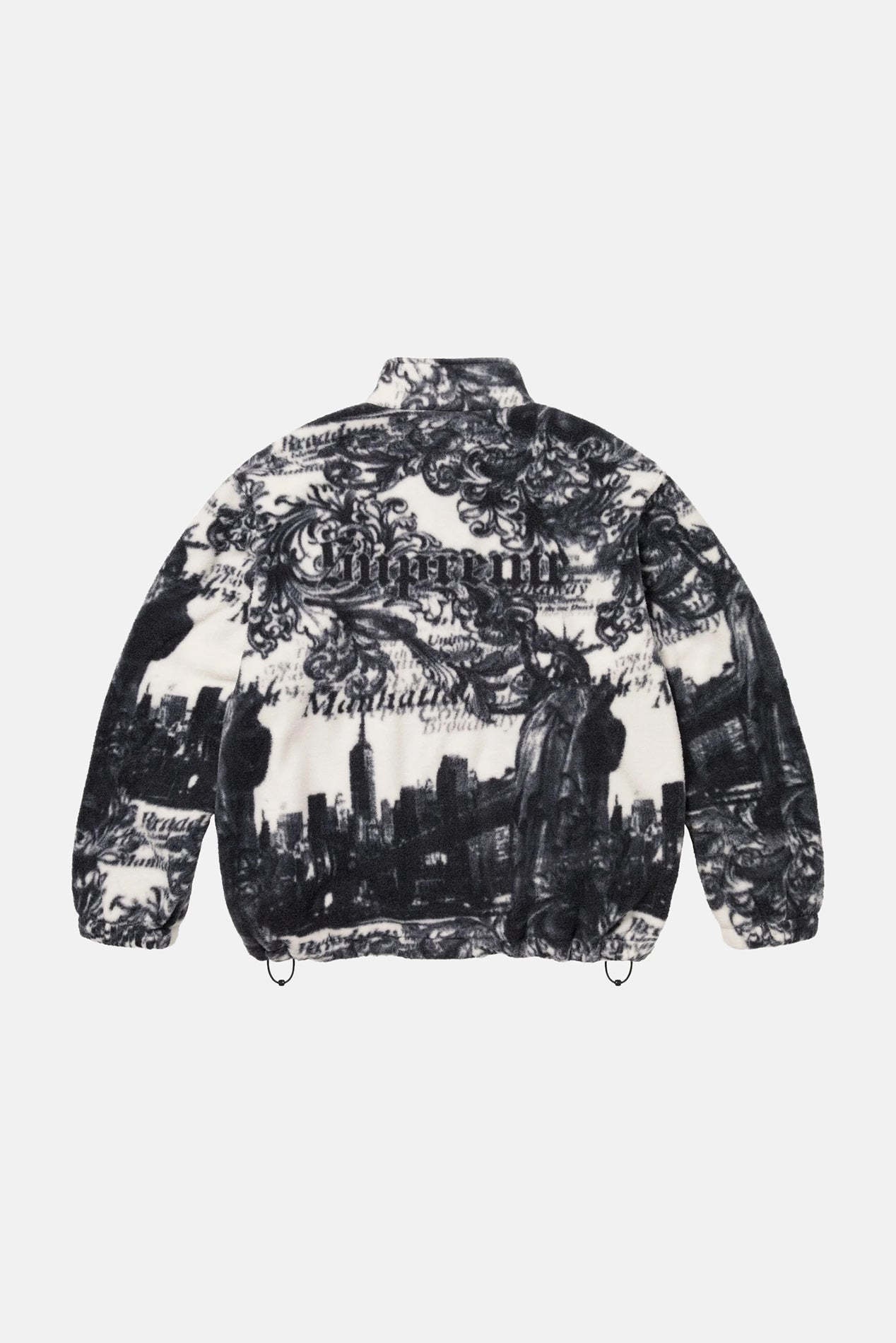 Supreme New York Fleece Jacket White – blueandcream