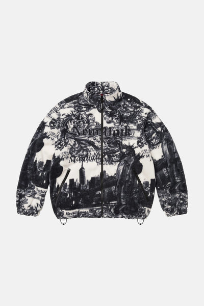 Supreme New York Fleece Jacket White – blueandcream