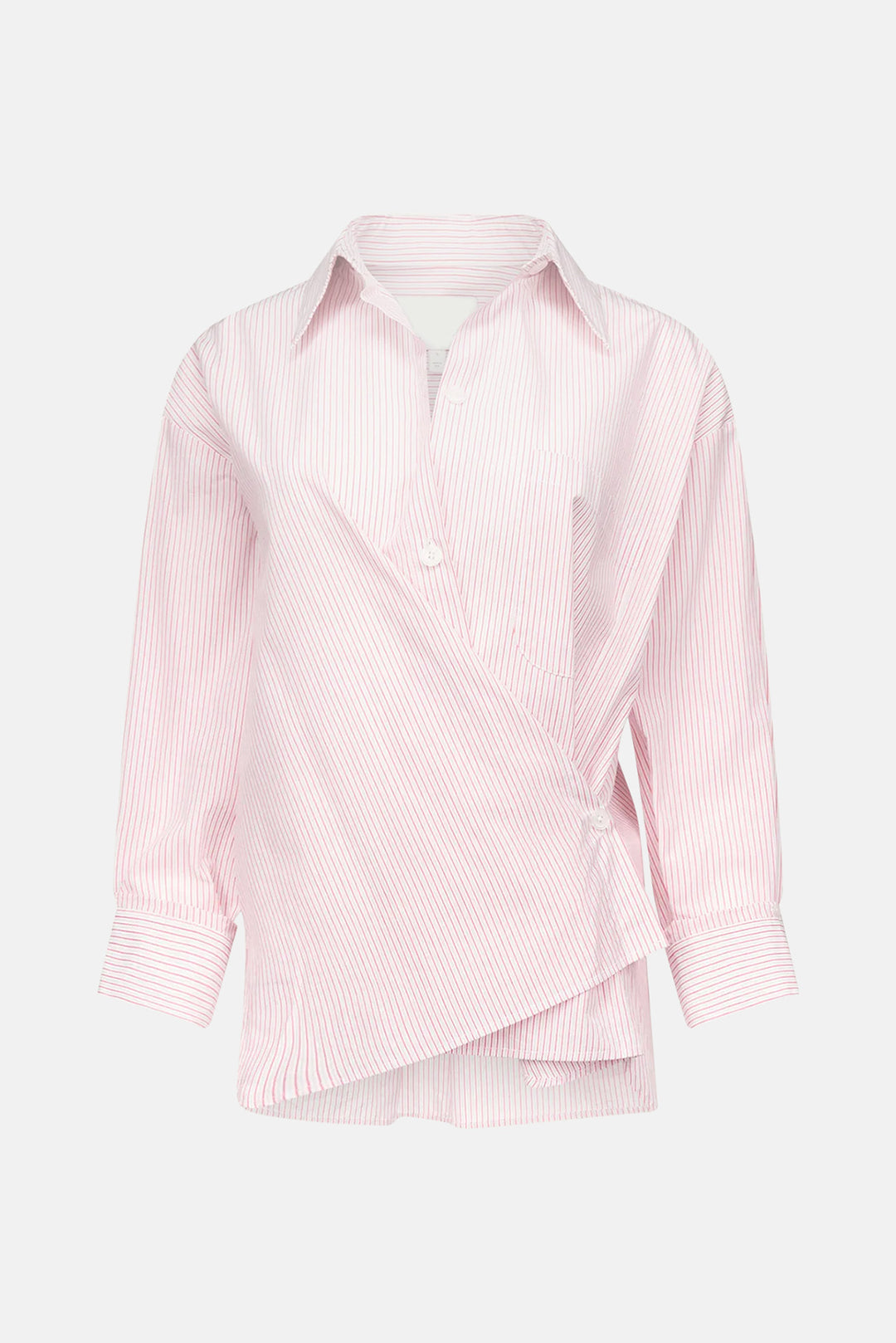 Newest Earl Shirt in Cotton Stripes White / Red
