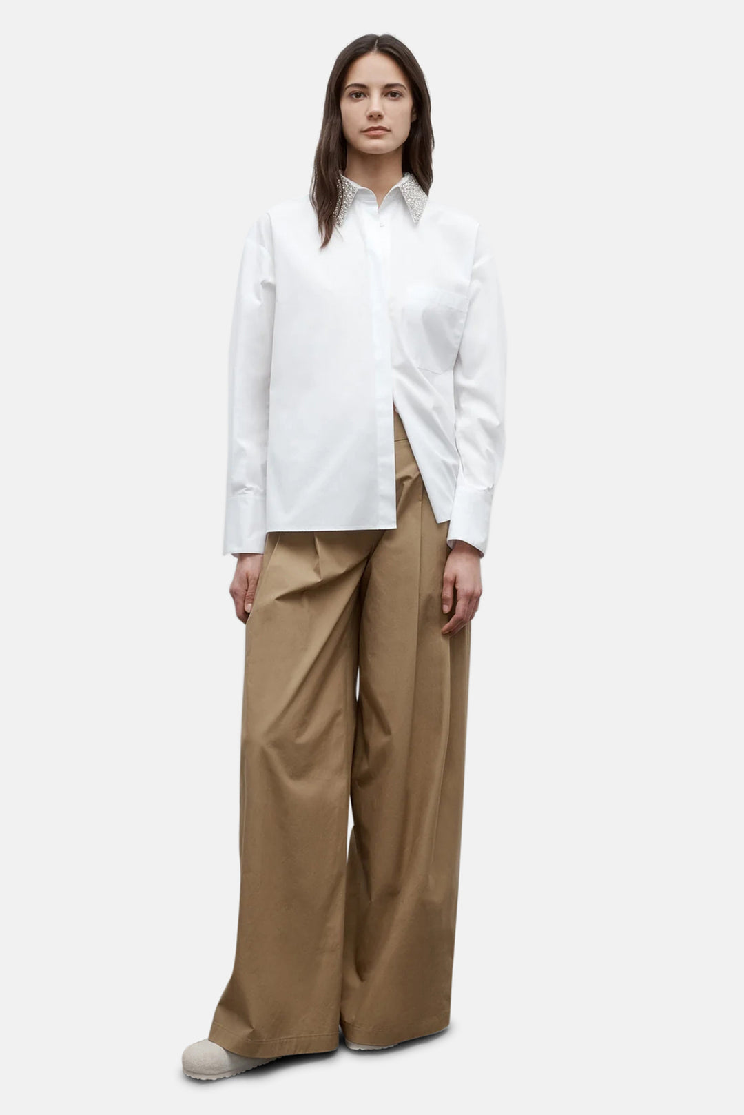 Next Didi Pant in Super Compact Poplin Kelp