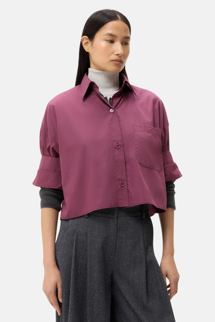 Next Ex Crop Shirt Crushed Violets