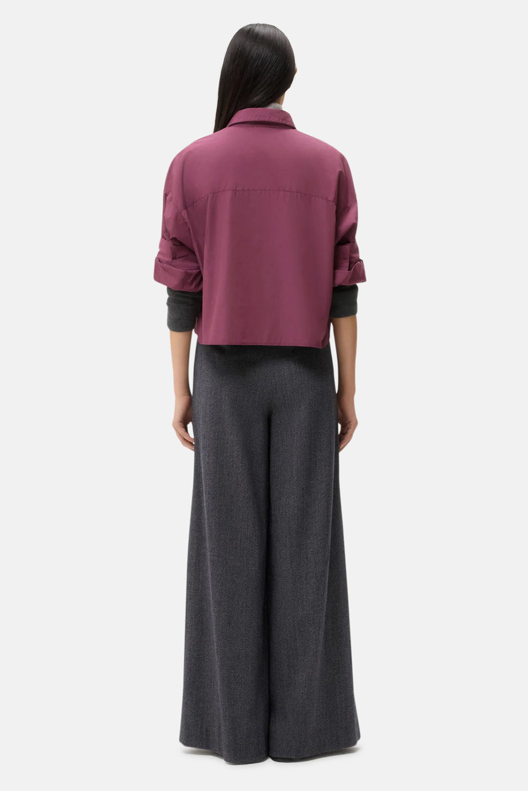 Next Ex Crop Shirt Crushed Violets