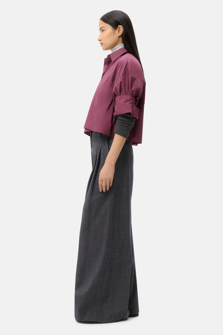 Next Ex Crop Shirt Crushed Violets