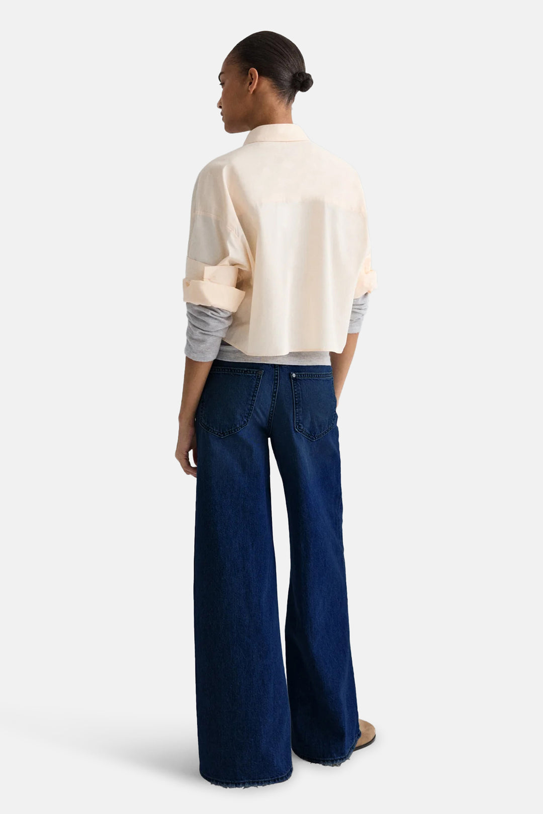 Next Ex Crop Shirt In Flan