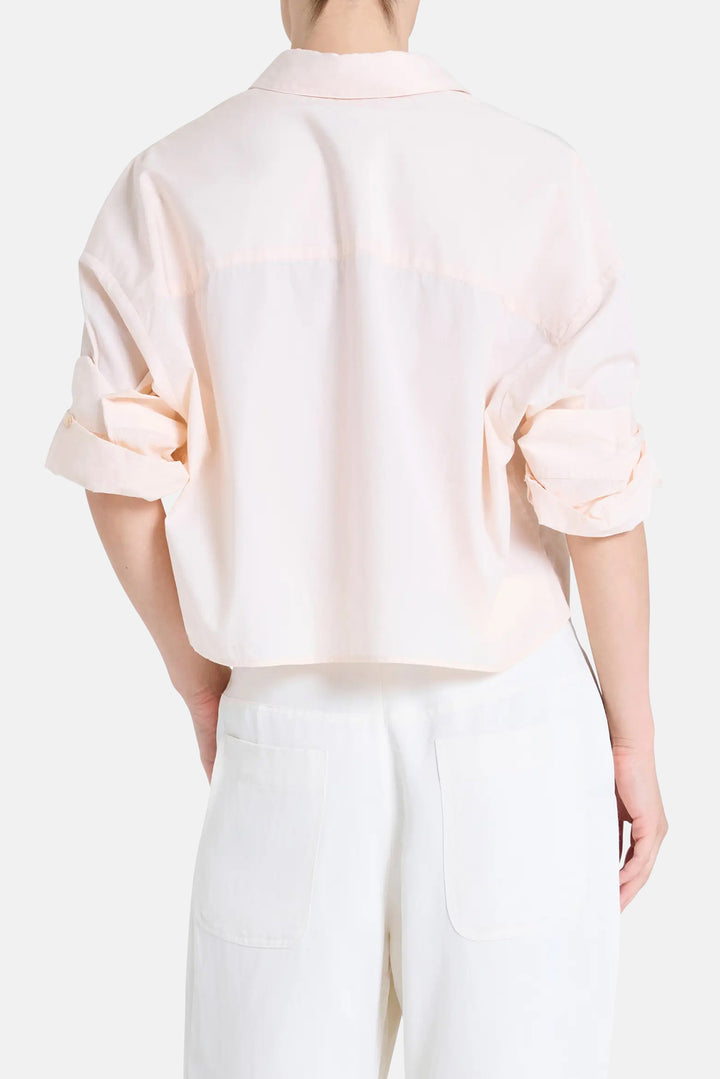 Next Ex Crop Shirt in Baby Pink