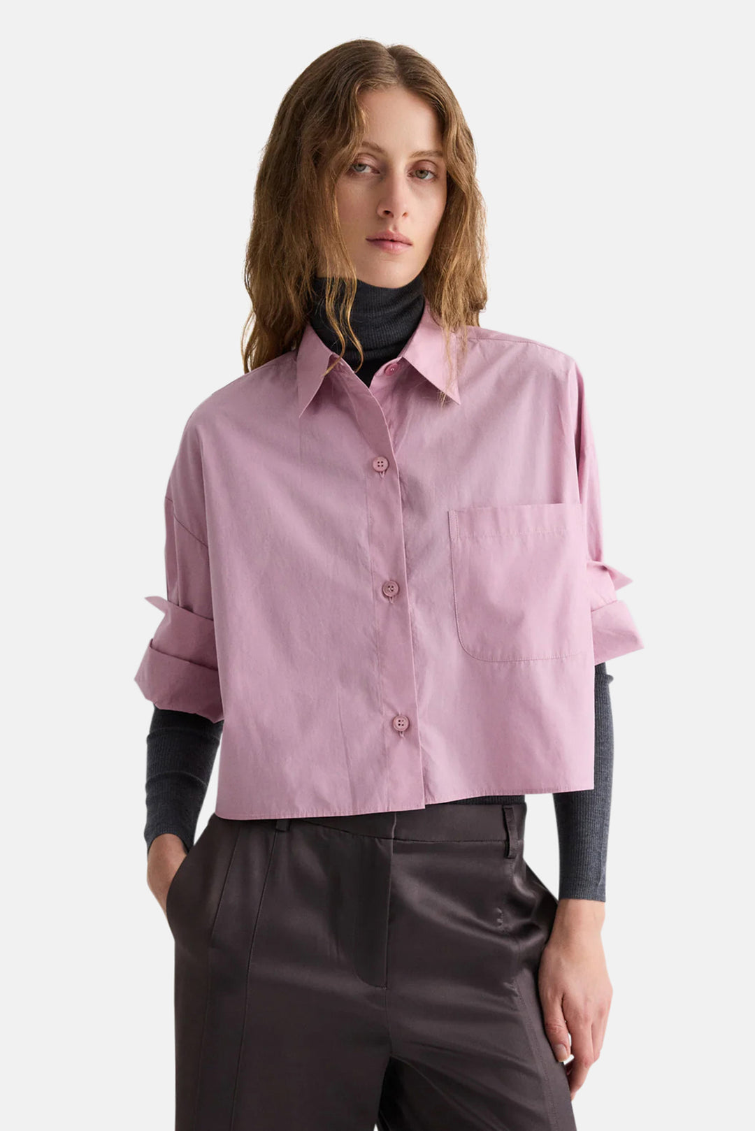 Next Ex Crop Shirt in Lilas