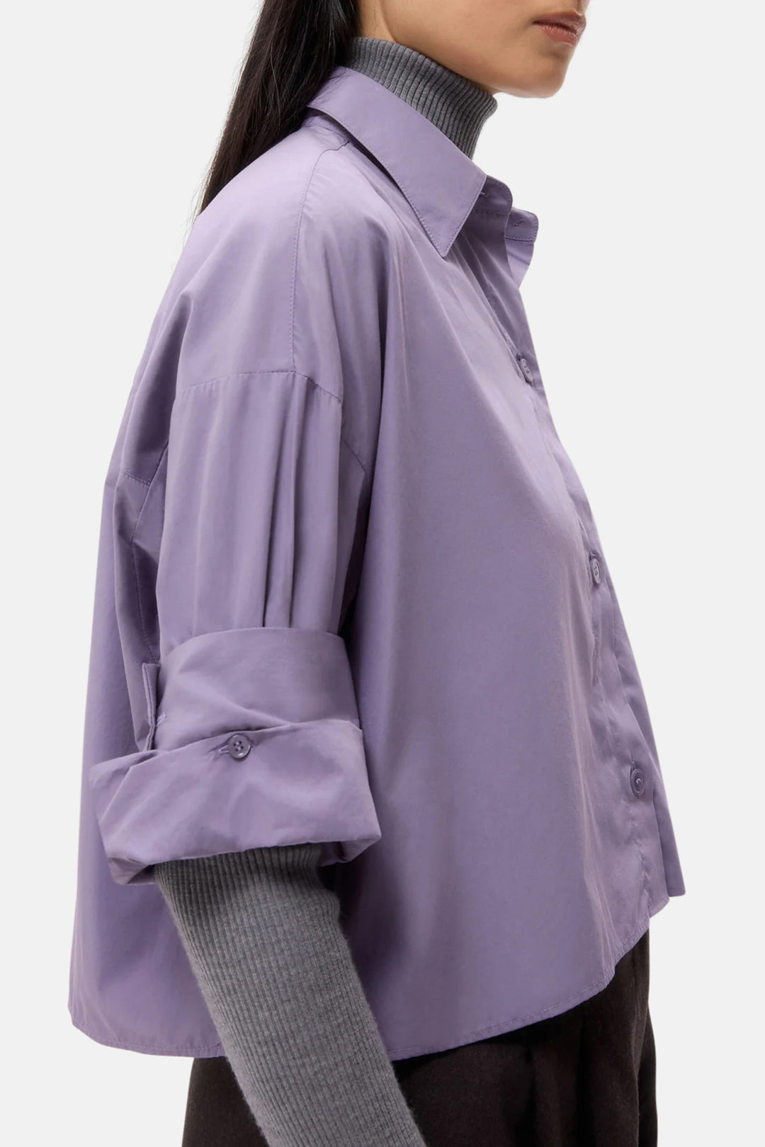 Next Ex Shirt Black Plum