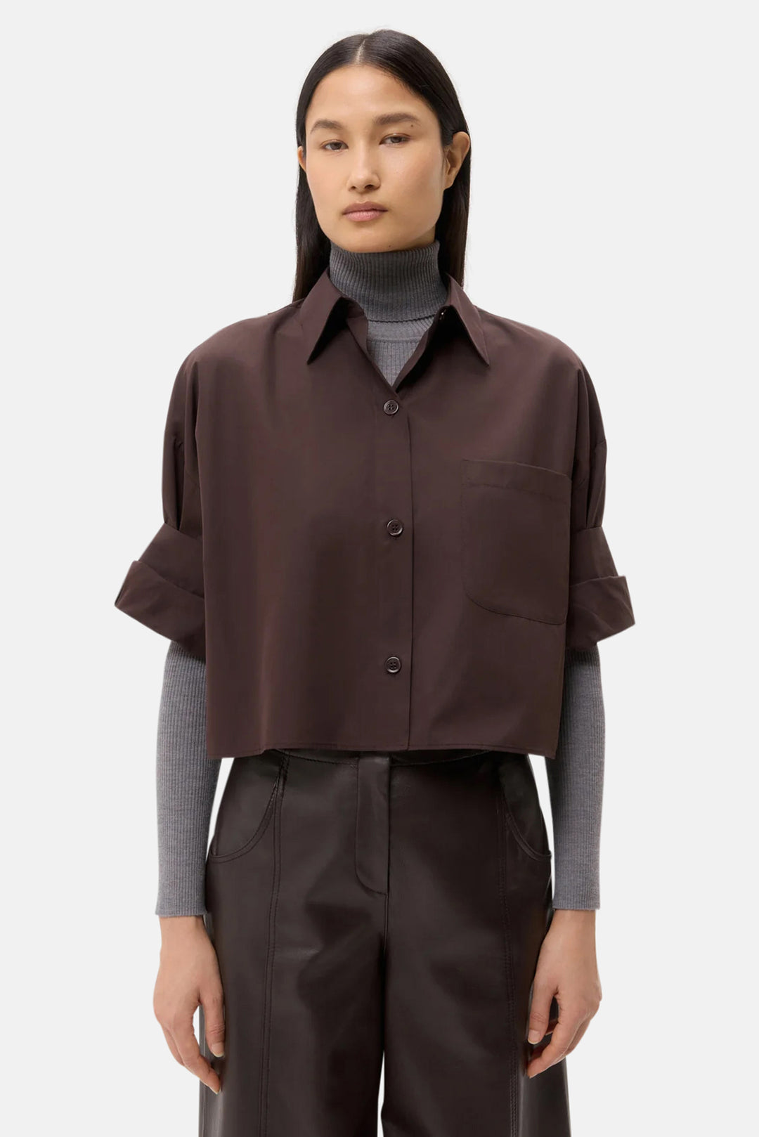 Next Ex Shirt Chocolate