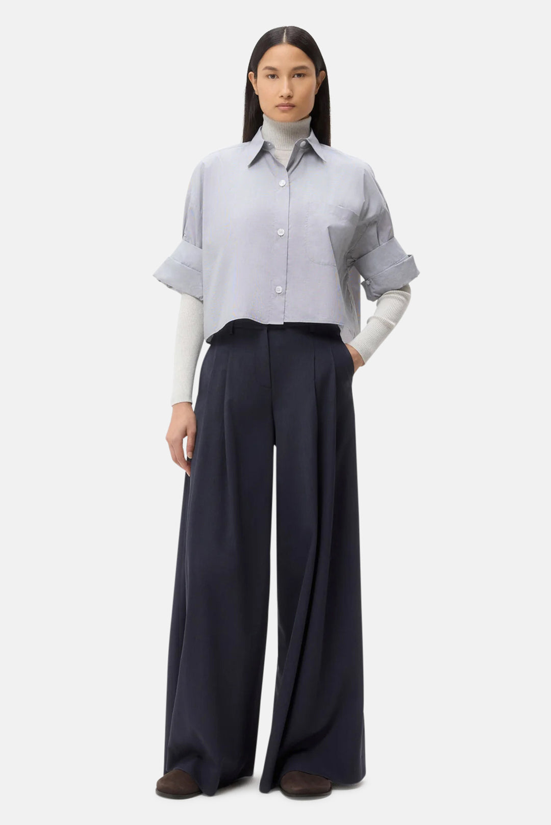 Next Ex Shirt White/Black Check