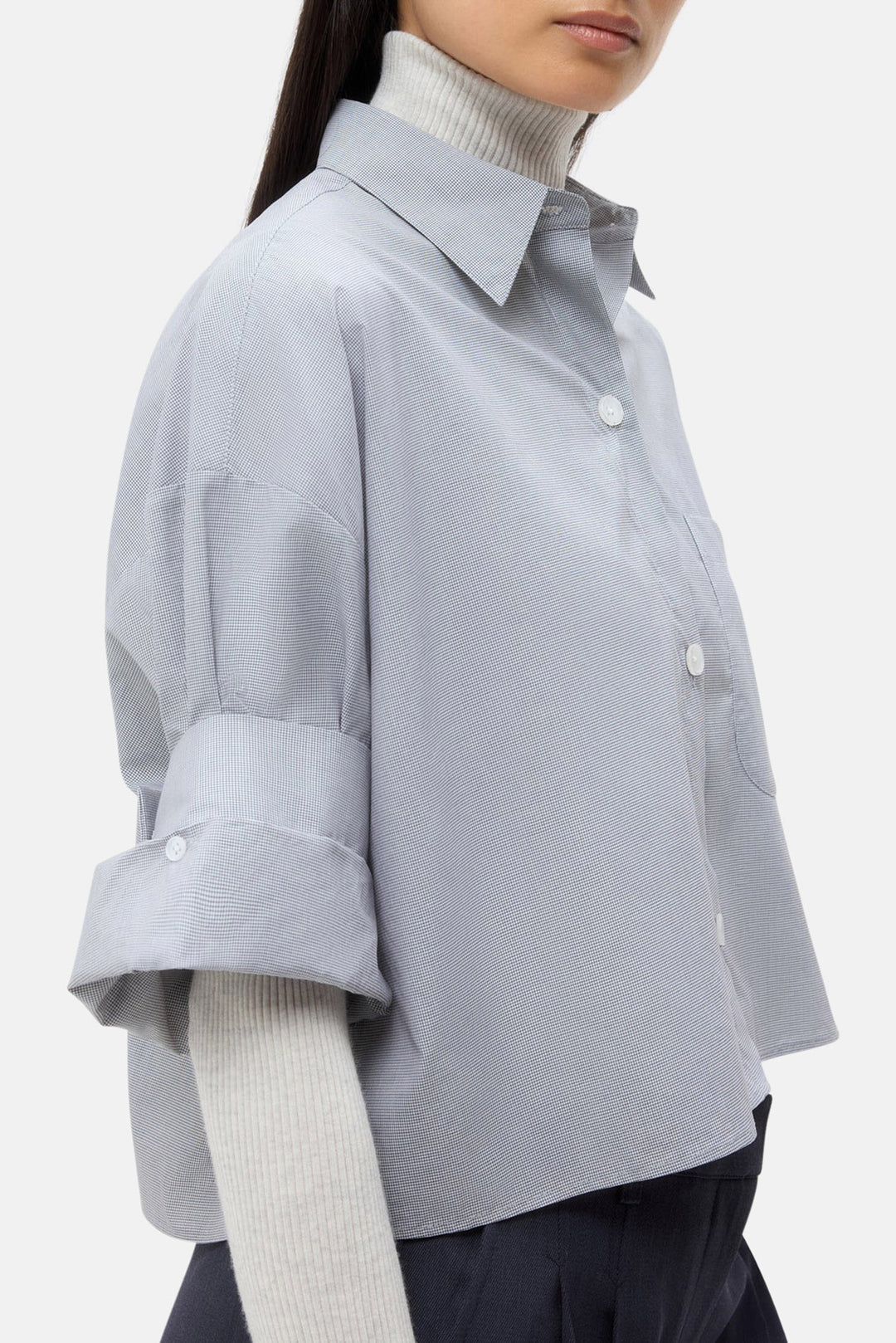 Next Ex Shirt White/Black Check