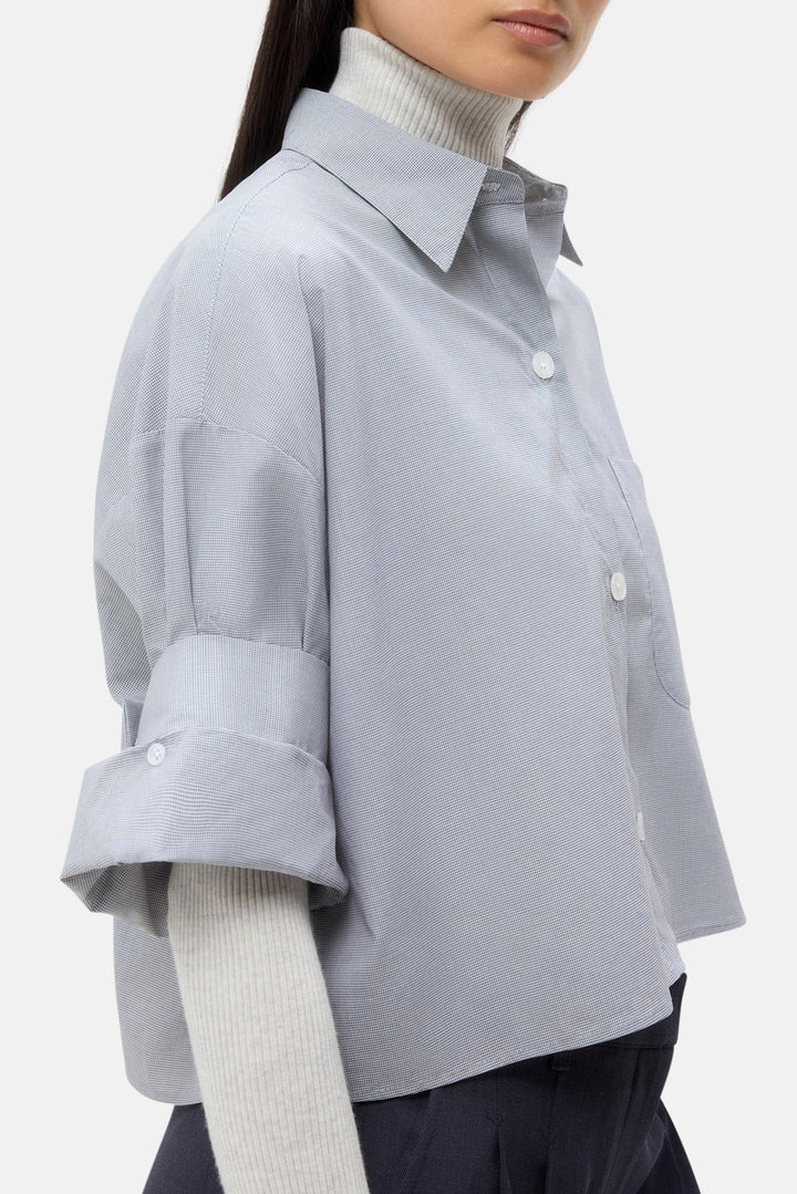 Next Ex Shirt White/Black Check