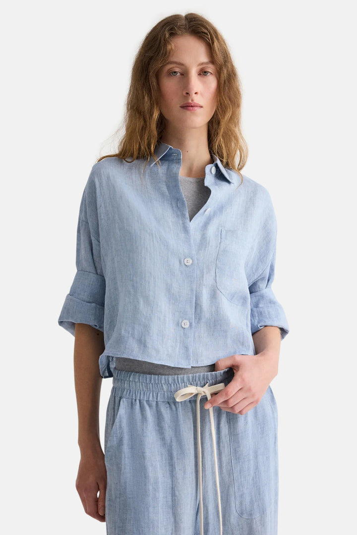 Next Ex Shirt in Delave Hemp Light Indigo