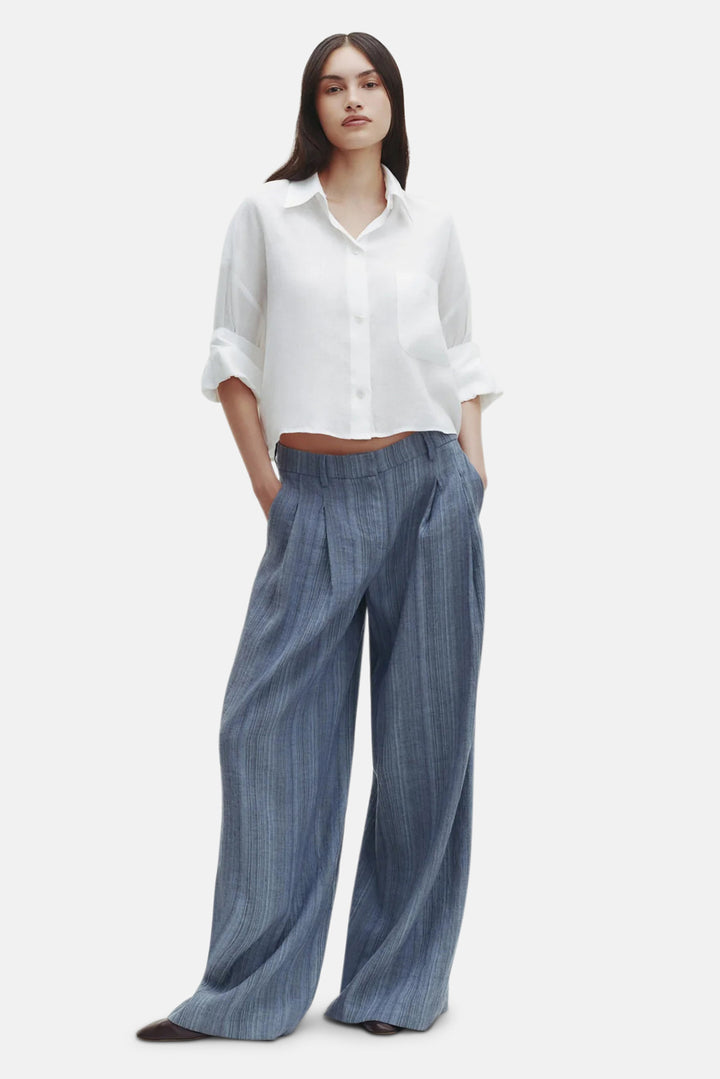 Next Ex Shirt in Delave Linen White