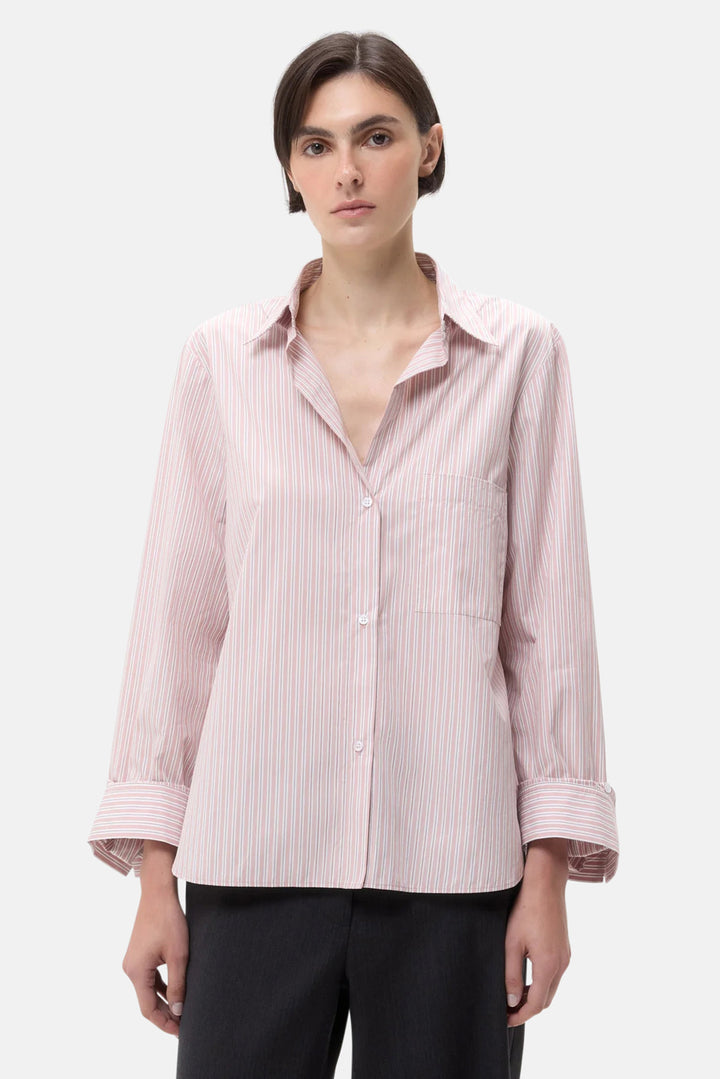 Next Morning Shirt in Spanish Villa/White Stripe