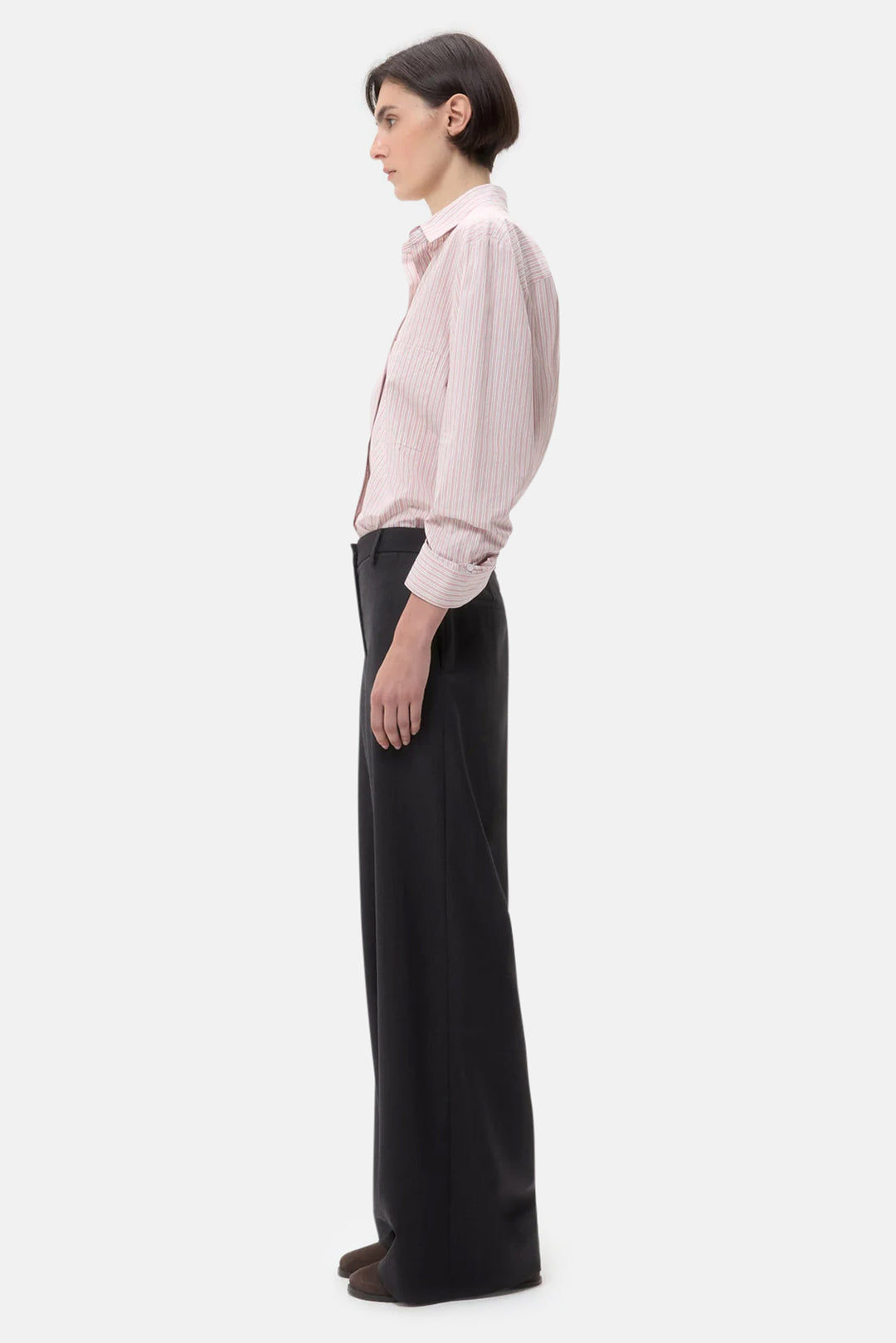 Next Morning Shirt in Spanish Villa/White Stripe