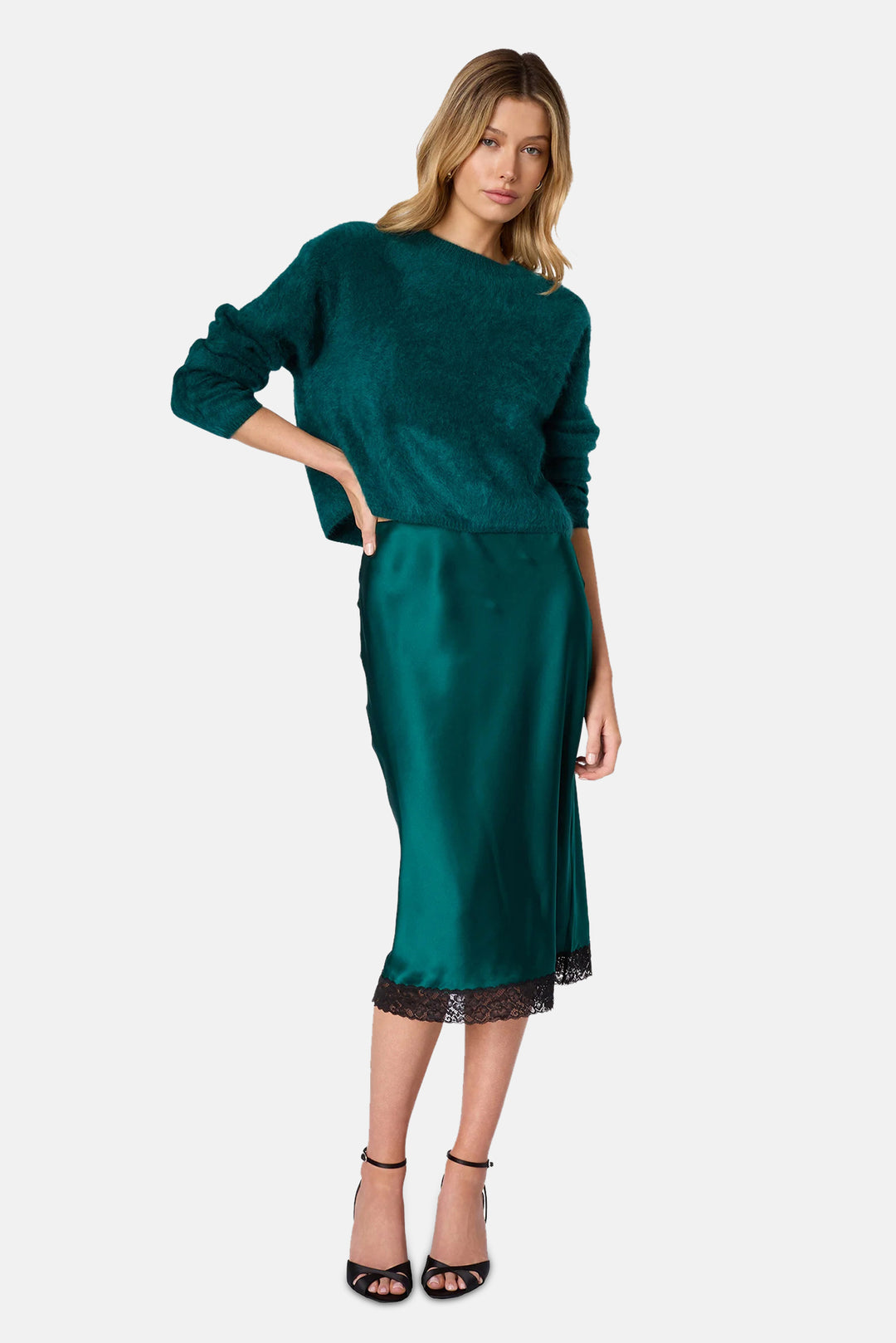 Niall Cashmere Sweater Dark Green