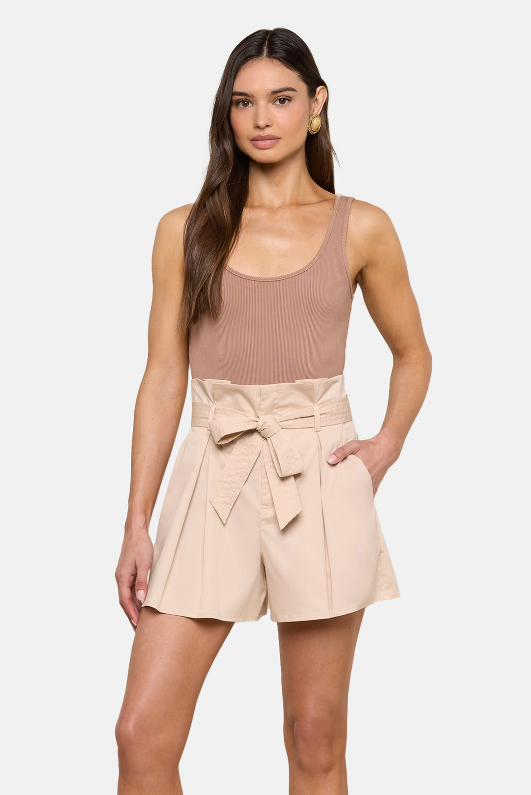Nica Scoopneck Bodysuit Hazelnut