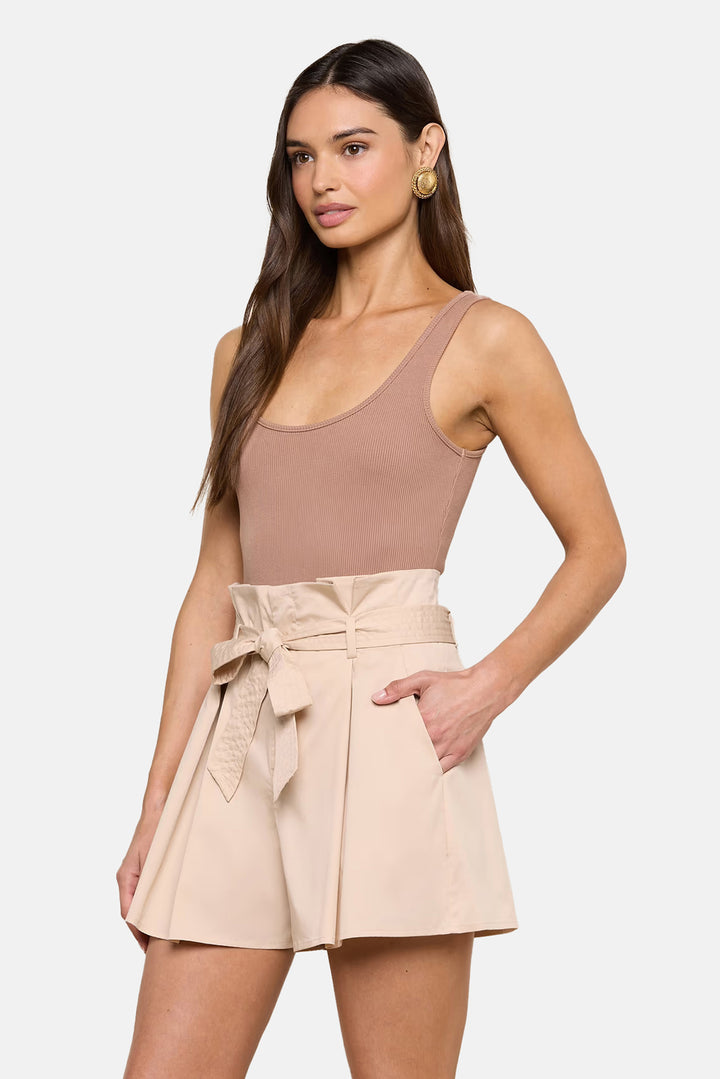 Nica Scoopneck Bodysuit Hazelnut