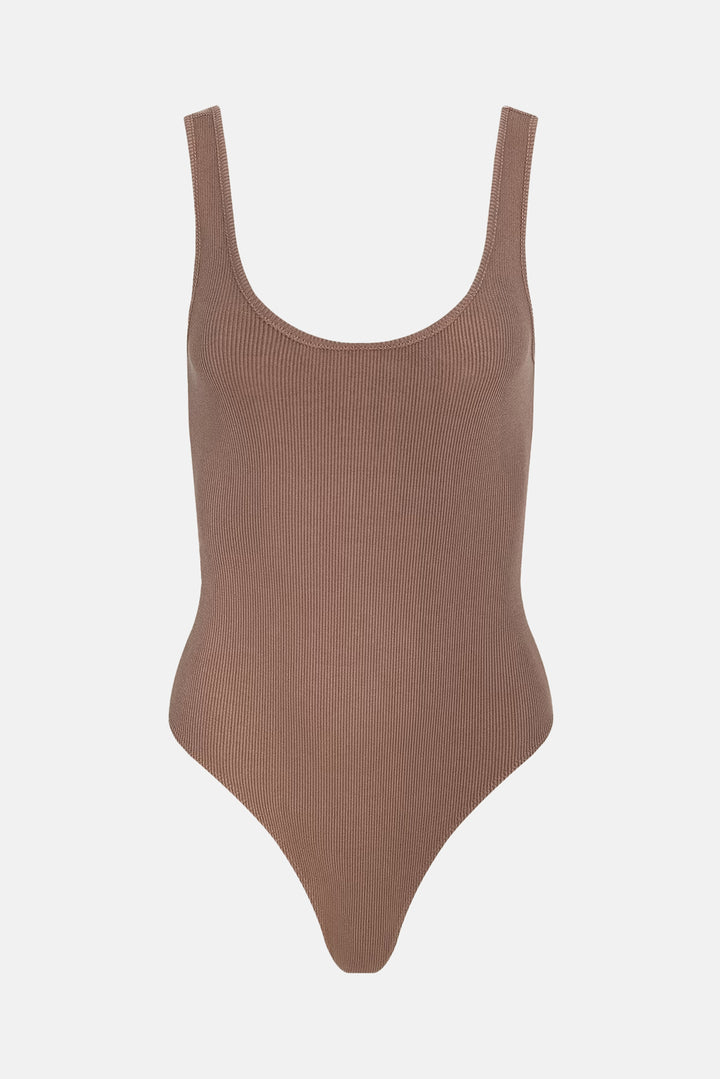 Nica Scoopneck Bodysuit Hazelnut