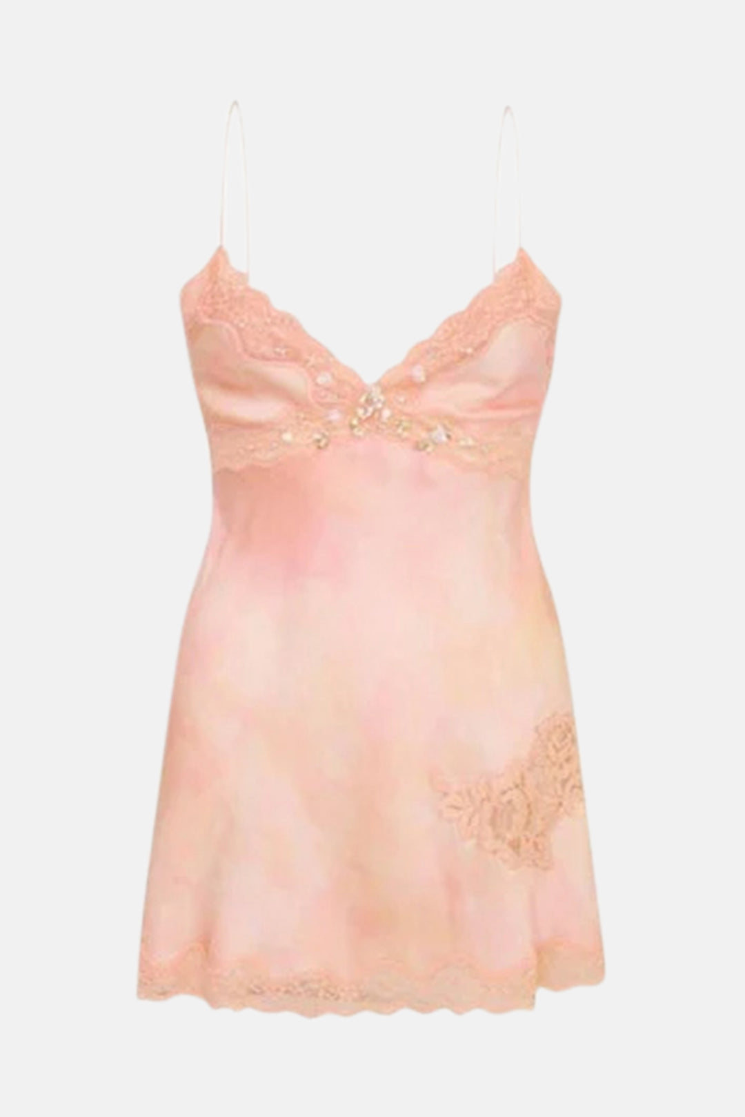 Nivola Silk-Blend Mini Slip Dress Sienna Glow
