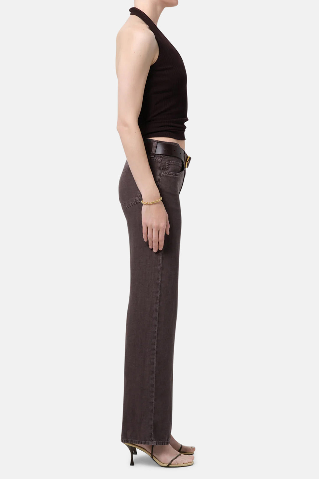 Nora Trouser Leg in Charcoal