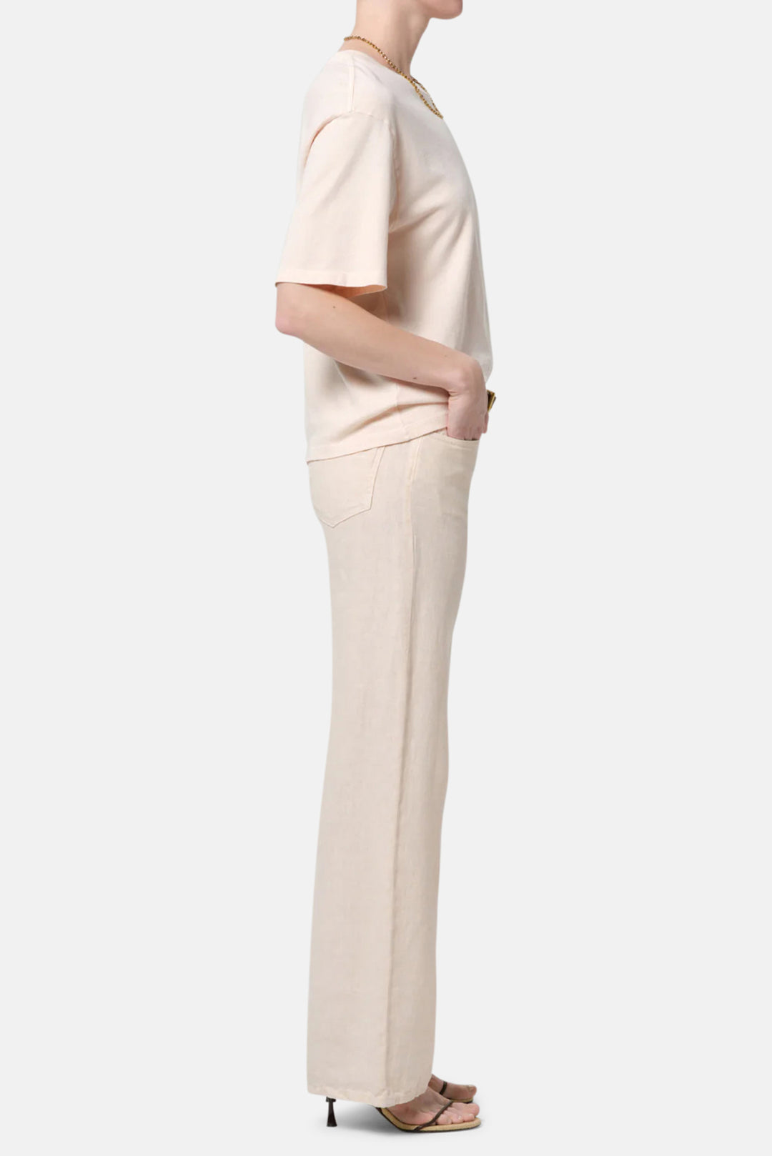 Nora Trouser Leg in Vanilla
